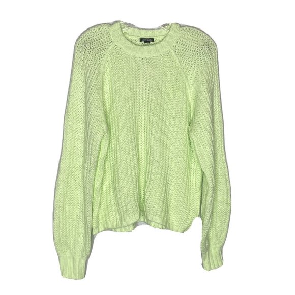 Womens Wild Fable Crewneck Raglan Sweater Green L - Picture 2 of 4